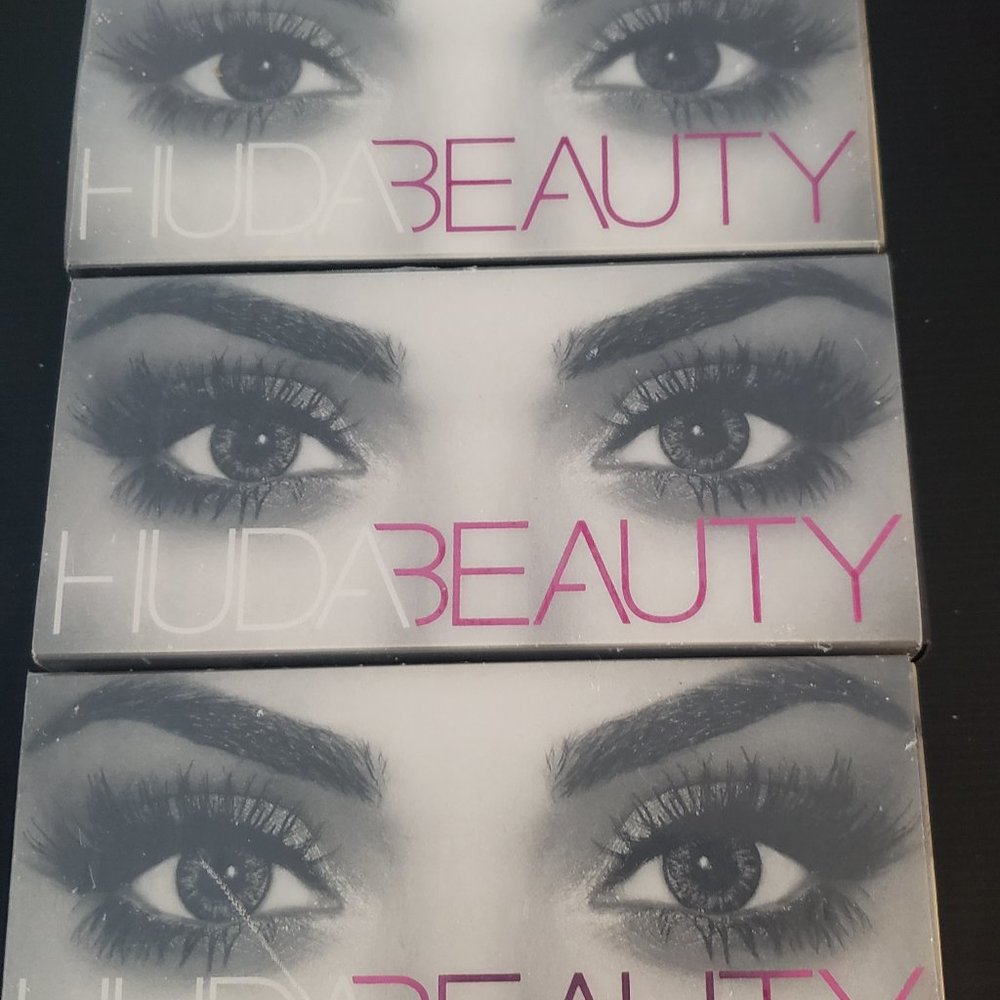 HUDA BEAUTY BUNDLE OF 3 PAIRS OF FALSE LASHES $50